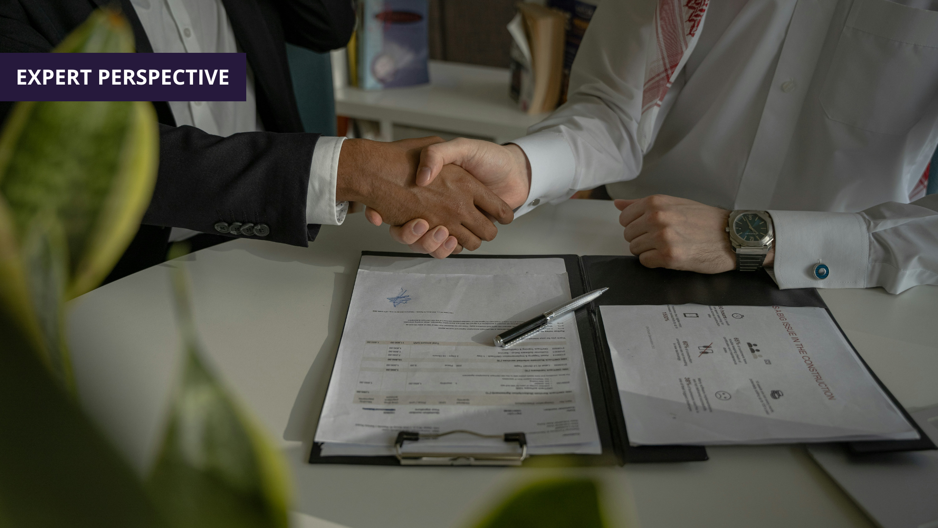 Two people shaking hands